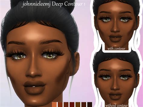 Sims 4 Male Face Contour Overlay