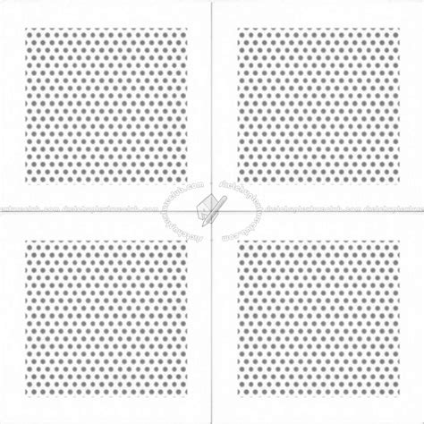 White Ceiling Perforated Metal Texture Seamless