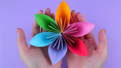 Origami Flower Easy Paper Flower Tutorial 🌼 Diy Youtube