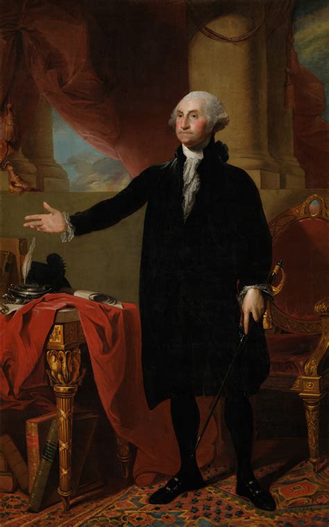 George Washington Standing The Lansdowne Portrait 1797 By Gilbert