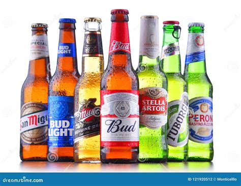 Bottles Of Famous Global Beer Brands Editorial Photography Image Of