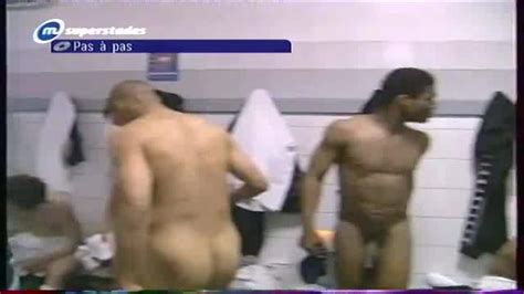 Sports Reporter In A French Locker Room