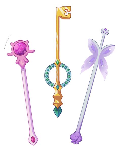 enthusiastic nimrod some magical girl wands wands magical girls cool art my world i guess