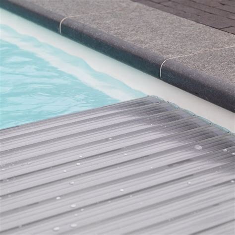 Schwimmbadabdeckung Polycarbonat Lamellen solar - PWS Poolshop