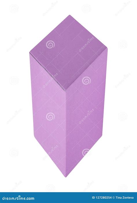 Purple Box Isolated On White Stock Photo Image Of Celebration Object