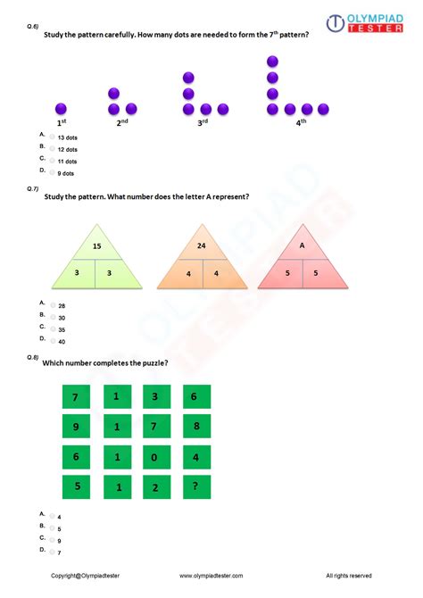 Class 4 Logical Reasoning Worksheet 01 Easy Math Worksheets Maths