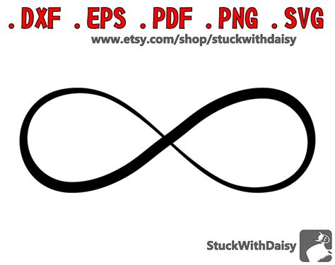 Infinity symbol digital download vector cricut cameo dxf eps | Etsy