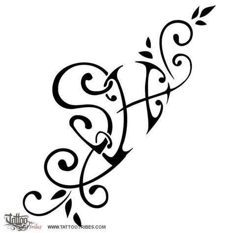 Dövme ile yazı yazdırmak isteyenler için değişik yazı fontları, süslü harfler, harf dövme modelleri, örnekleri. H Harfi Dövme Modelleri
