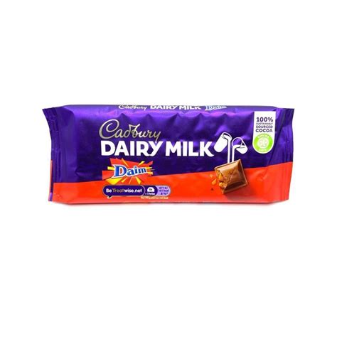 Cadbury Daim Dairy Milk Chocolate Bar G Shopee Malaysia