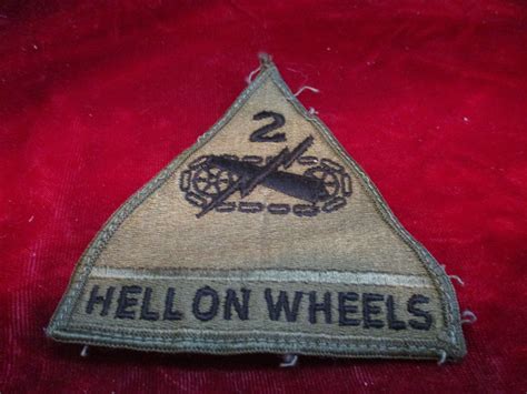 Us Army 2 Armored Division Hell On Wheels Military Patch Etsy
