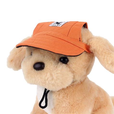 Buy Dog Hats With Ear Holes Summer Canvas Baseball