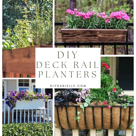 Elevate Your Curb Appeal With Beautiful Diy Deck Rail Planters