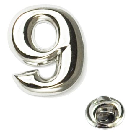 Number 9 Lapel Pin Badge From Ties Planet Uk