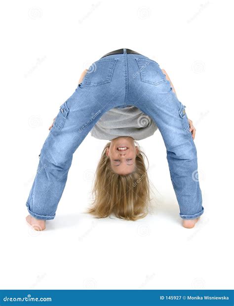 Young Girl Bending Stock Image Image Of Ability Female 145927