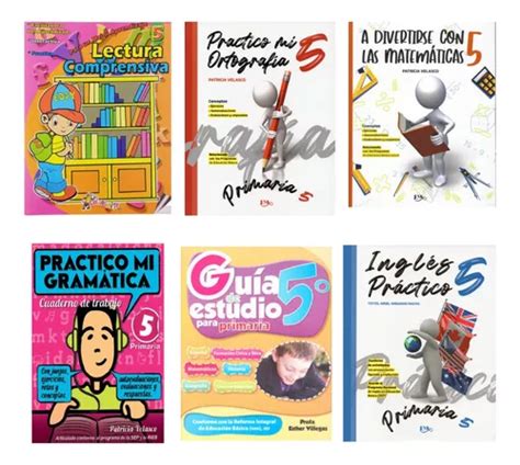 Quinto Grado Primaria 6 Cuadernos De Ejercicios Envío Gratis