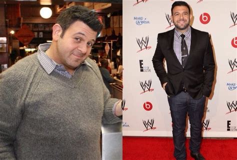 As described in a 2013 yahoo news report , the pressures placed on his body by years of eating challenges did cause him to become depressed about his weight. Adam Richman, host of Man vs Food, before and after ...