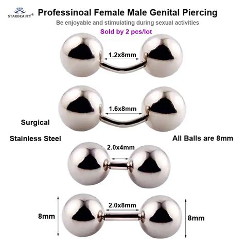 2pcs Multipurpose Bcr Face Piercing Helix Nose Ring Sexy Female Genital