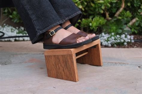 Collapsable Foot Rest Foldable Foot Stool Reclaimed Barn Wood Etsy