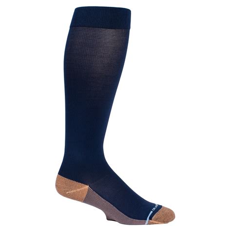 Solid Copper Infused Knee High Compression Socks For Men Dr Motion