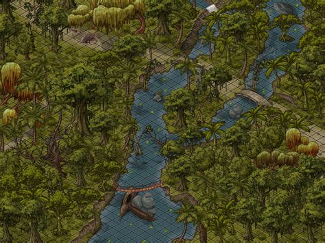 Ic2 Jungle River Day Battle Map Dungeon Maps Map D D Maps Images And