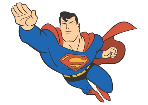 Superman Cartoon Logo Vector ~ Format Cdr, Ai, Eps, Svg, PDF, PNG