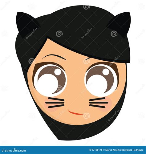 Avatar Of Catwoman Stock Vector Illustration Of Retro 97195175