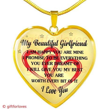 To My Girlfriend Luxury Necklace: Best Gift For Girlfriend On First ...