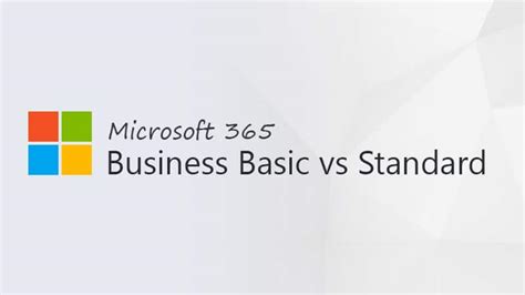 Microsoft 365 Business Basic Vs Standard — Lazyadmin