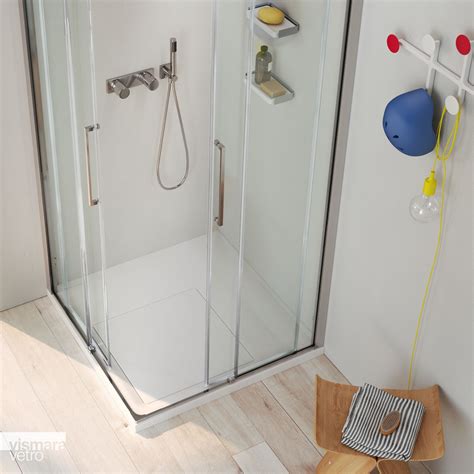 Serie The Mm Sliding Shower Enclosure With Minimal Profiles By Vismaravetro Shower