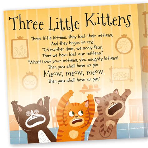 My Rhyme Time Three Little Kittens Book Miles Kelly