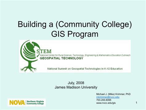 Building A Gis Program James Madison University