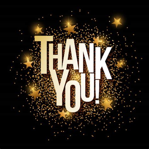 Gold Glitter Thank You Background Illustrations Royalty Free Vector