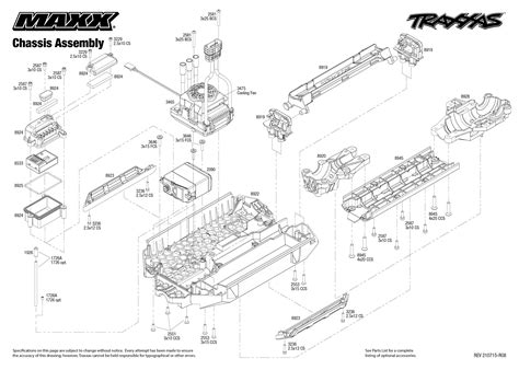 Traxxas Maxx 89076 4 Chassis Assembly Exploded View Traxxas