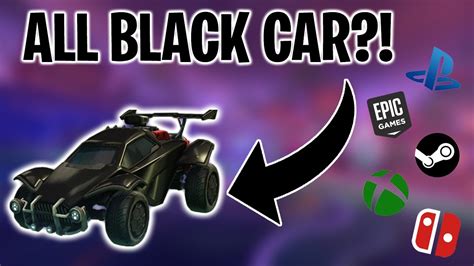 *2021* HOW TO GET AN ALL BLACK CAR IN ROCKET LEAGUE! (CONSOLE + PC