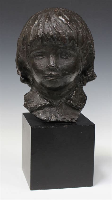 After Pierre Auguste Renoir Coco A Mid 20th Century Bronzed