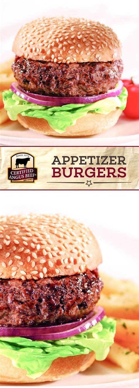 These Certified Angus Beef ️️️️️️️️️ Brand Appetizer Burgers Aim To