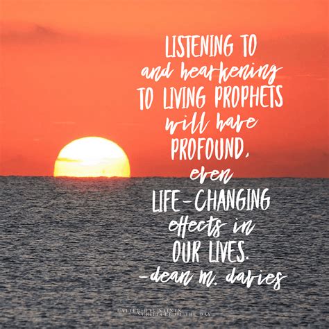 Listening To And Hearkening To Living Prophets Latter Day Saint
