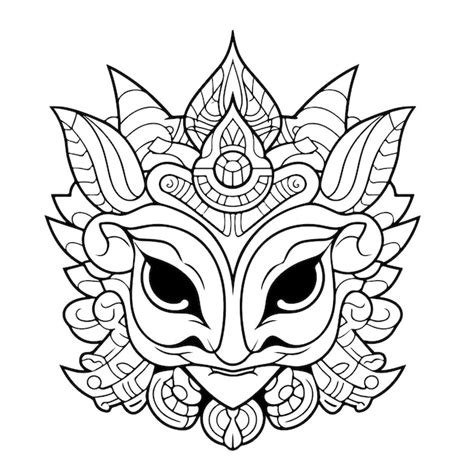 Premium Vector Sketch Hand Drawn Single Line Art Coloring Page Line