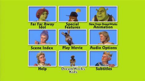 Menu Shrek 2 Dvd Hd 2004 Youtube