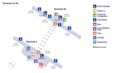 Madrid Barajas Airport Terminal Map