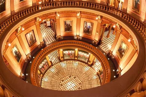 Rotunda Of The Michigan State Capitol Photograph By Frank Tozier Fine