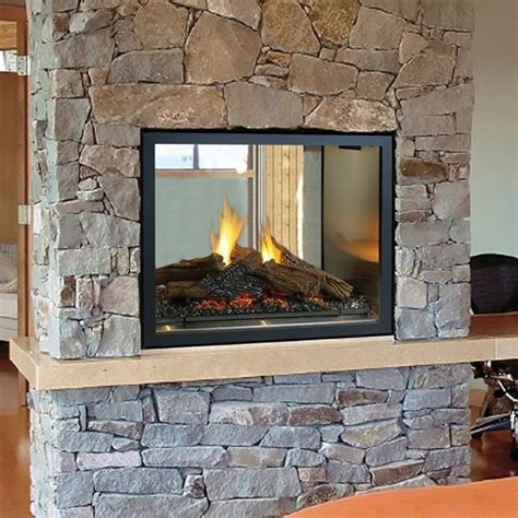 See Through Double Sided Fireplace Sided Fireplace Inserts Wood