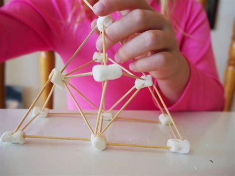 Mini Marshmallow And Toothpick Building Challenge For Kids