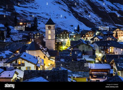 Village Night Switzerland Hi Res Stock Photography And Images Alamy