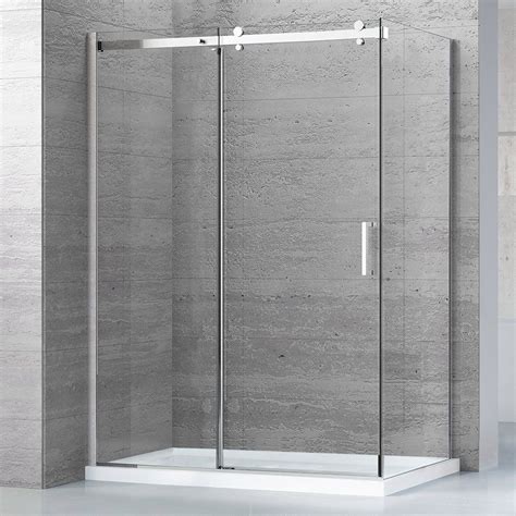 Ensemble de douche complet 60" x 32" avec base pour coin gauche
