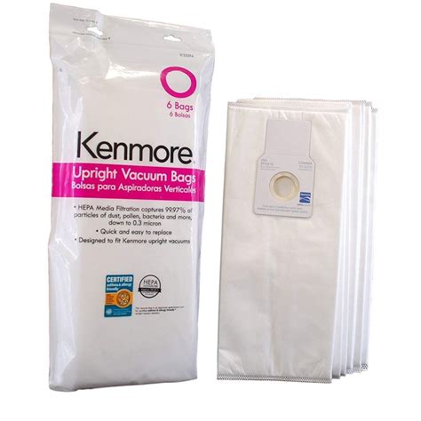 Best Kenmore Style O Vacuum Bags 20-50510 - Home Appliances