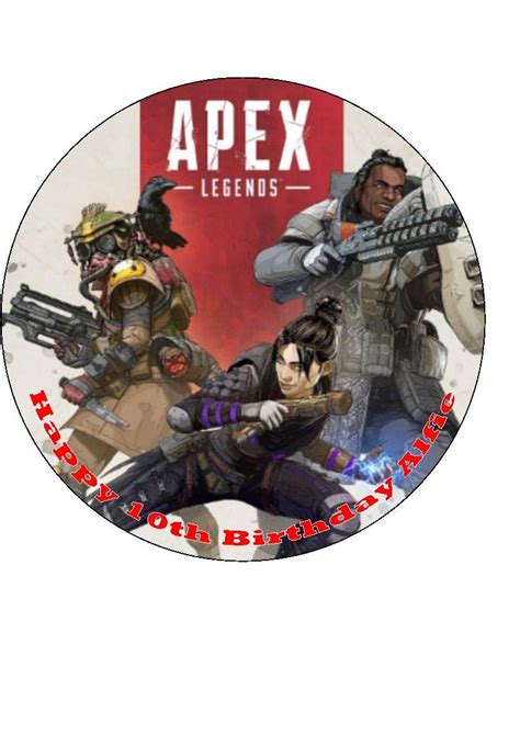Buy 75 Apex Legends Personalised Edible Icing Birthday Cake Topper