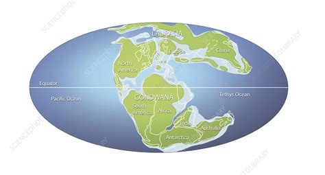 Continents 152 Million Years Ago Illustration Stock Image C046