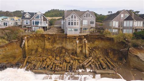 Cliffside Homes On Oregon Coast Threatened By Seawall Collapse