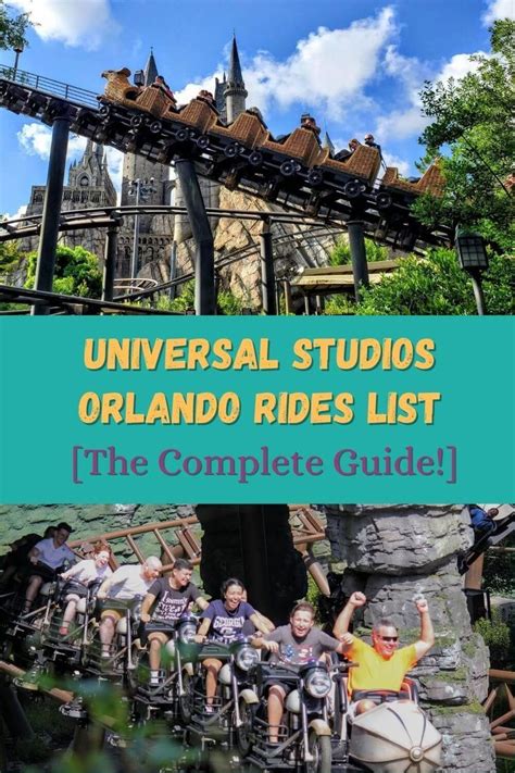 Universal Studios Orlando Rides List The Complete Guide Artofit